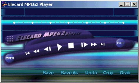 برنامج Elecard Mpeg2 Player 1.15 و أنظر إلى صورة البرنامج Mpeg2-player