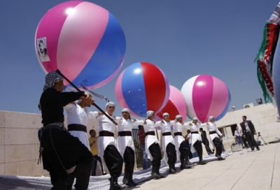 أكبر كوفية فلسطينية برام الله 9