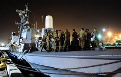 20 شهيدا وعشرات الجرحى واصابة 10 جنود اسرائيليين في الهجوم على سفن اسطول الحرية 1447624490