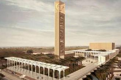الجزائر تبني المسجد الأعظم : المئذنة ناطحة سحاب والكلفة مليارات ويسع 120 ألف مصلٍ ويمكن رؤيته من الف 9986261255
