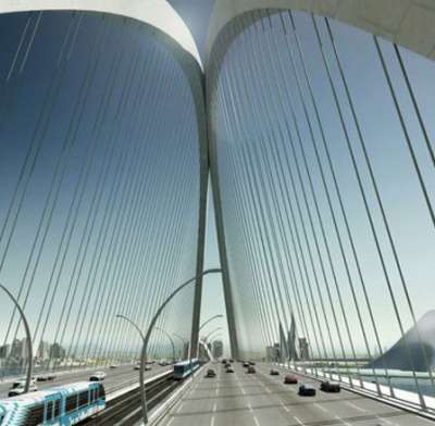 جسر دبي المعلق يحكي قصة الجمال المعماري 3909764188