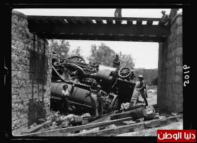 استهداف القطارات البريطانية خلال ثورة فلسطين الكُبرى :: صور تُنشر لأول مرة 3909774877