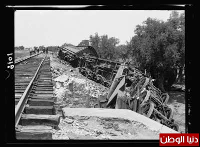 استهداف القطارات البريطانية خلال ثورة فلسطين الكُبرى :: صور تُنشر لأول مرة 3909774879