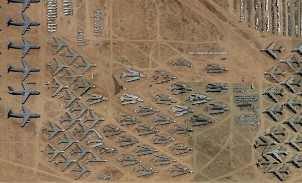 أكبر مقبرة للطائرات في صحراء توسون بولاية أريزونا الاميركية   3910343493