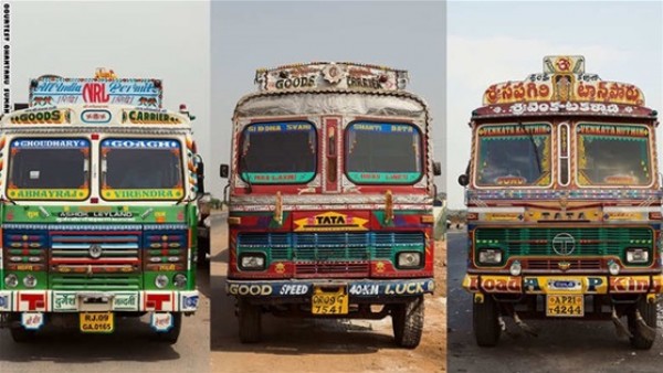 شاحنات الهند ..لوحات فنية 3910449261