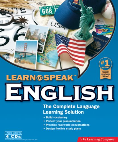 Learn To Speak English 8.1 4 CD برنامج رائع لتعليم الإنجليزية من 4 CD بين يديك  B00005TQ17.01.LZZZZZZZ