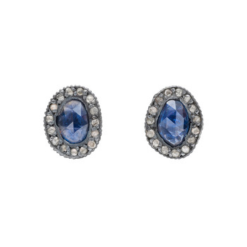 حلقان بالماس الازرق  2 Yossi-harari-topkapi-sapphire-diamond-stud-earrings