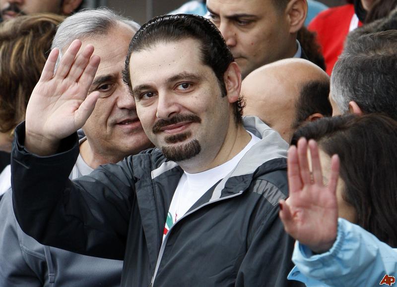 سعد الحريري يتقدم ماراثون لبنان للسياسيين  Michel-suleiman-saad-hariri-2009-12-6-6-42-31