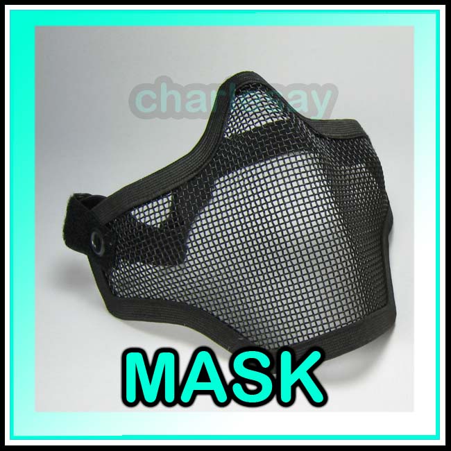 Maschera softair completa AS-MASK-METAL-BK