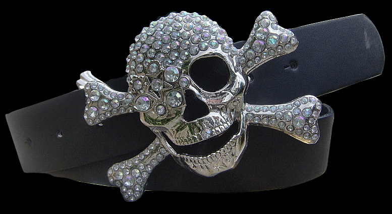    ((   )) .... Bling-skull-buckle