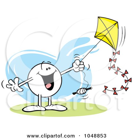 Καθαρη Δευτερα 2013 1048853-Royalty-Free-RF-Clip-Art-Illustration-Of-A-Happy-Moodie-Character-Flying-A-Kite