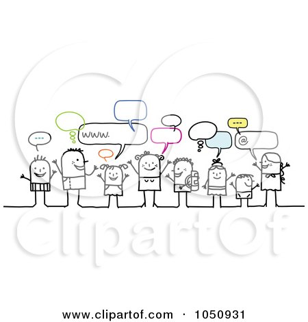 Chat Room 1 1050931-Royalty-Free-RF-Clip-Art-Illustration-Of-A-Group-Of-Stick-Kids-And-Adults-Chatting