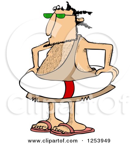 Clarence Mitchell joins JBP PR firm 1253949-Clipart-Of-A-Caveman-Wearing-A-Life-Preserver-Ring-Royalty-Free-Vector-Illustration