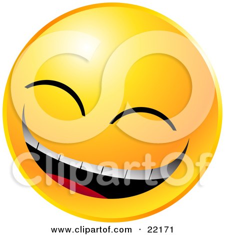 حوار بين اتنين ستات بعد ما ماتو 22171-Clipart-Illustration-Of-A-Yellow-Emoticon-Face-Laughing-Really-Hard