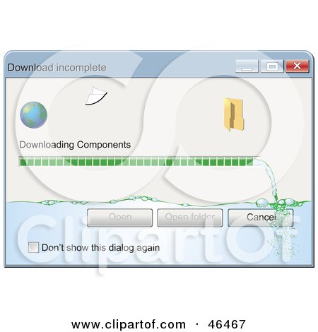 اخبار دنیای اینترنت - صفحة 3 46467-Royalty-Free-RF-Clipart-Illustration-Of-A-Download-Incomplete-Computer-Window-Showing-The-Process-Bar-Running-Water