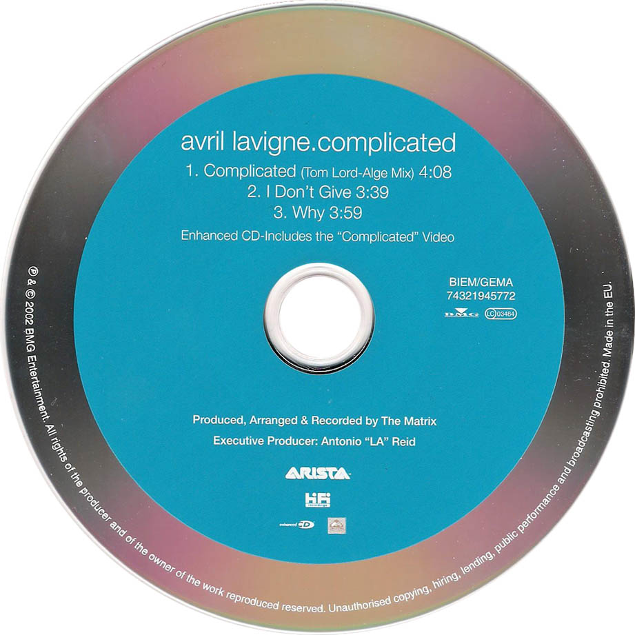 Single » "Complicated" Avril_Lavigne-Complicated_(CD_Single)-CD