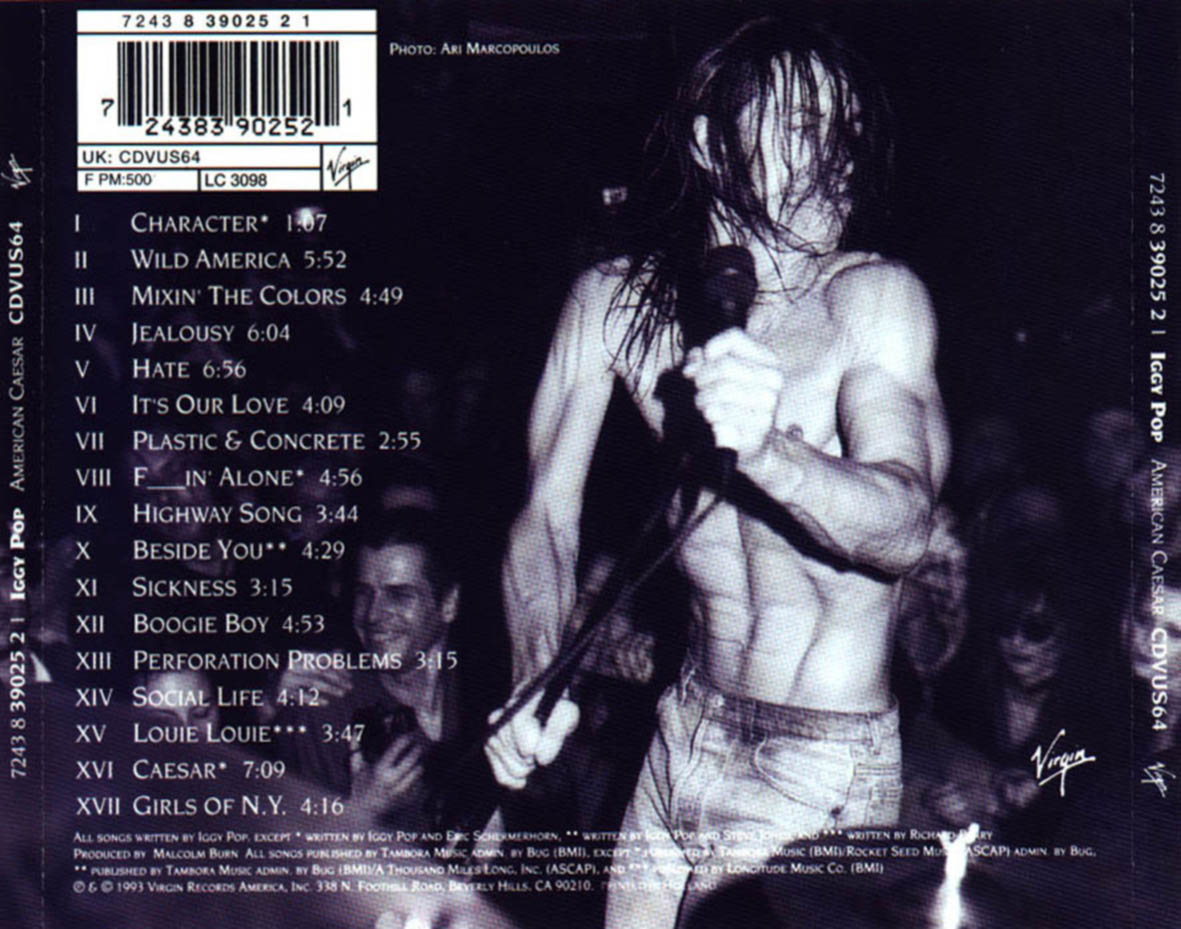 TUS CONTRAPORTADAS FAVORITAS. Iggy_Pop-American_Caesar-Trasera