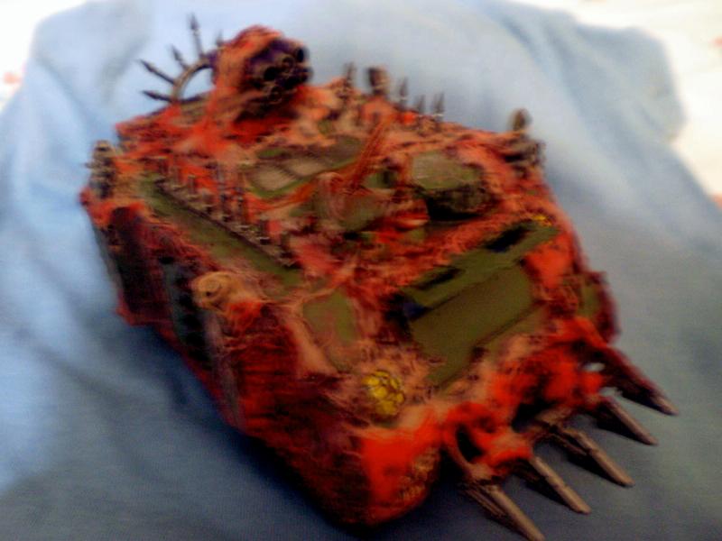 Chaos - Scratchbuild Nurgle Rhino ! 98457_md-Plas_Rhino_paint1