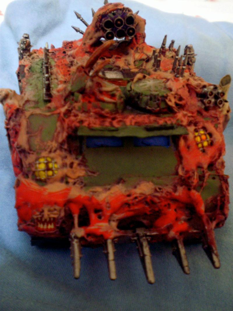 Chaos - Scratchbuild Nurgle Rhino ! 98458_md-Plas_Rhino_paint2