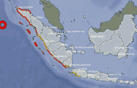 Peringatan Tsunami India Diperluas, Ratusan Orang Dievakuasi  GempaAceh-D