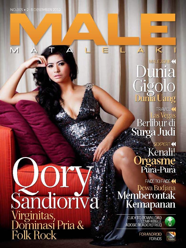 Download Majalah MALE Mata Lelaki Ke 5 Edisi Qory Sandioriva Virginitas, Dominasi Pria & Folk Rock 005  02-09 DES 2012 213105_cover005