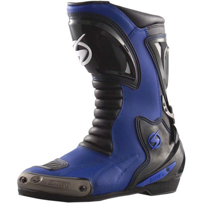 Mi monito! Swift-Torsion-X-Motorcycle-Motorbike-Boots-Blue-2