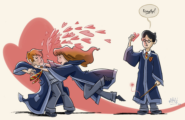 Le trio (Harry, Hermione & Ron) Harry--Ron--Hermione-harry-ron-and-hermione-357724_650_422