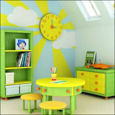 أجمل ديكورات غرف الاطفال في مجموعة صور  Baby_bedroom_2