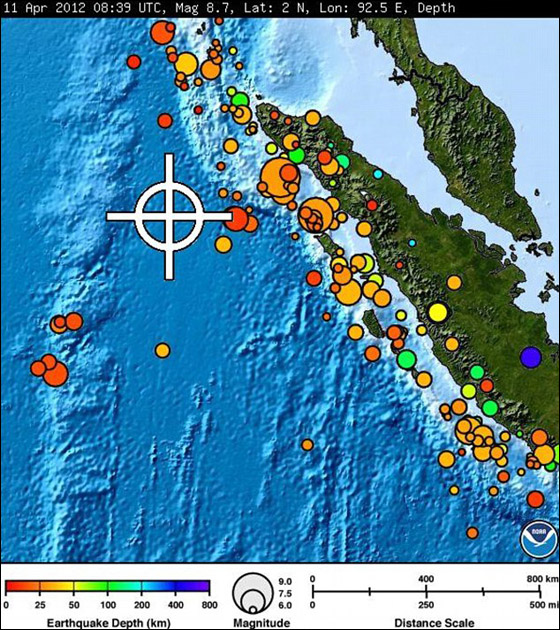 زلزال بقوة 8.9 درجات يضرب سواحل اندونيسيا  Indonesia1