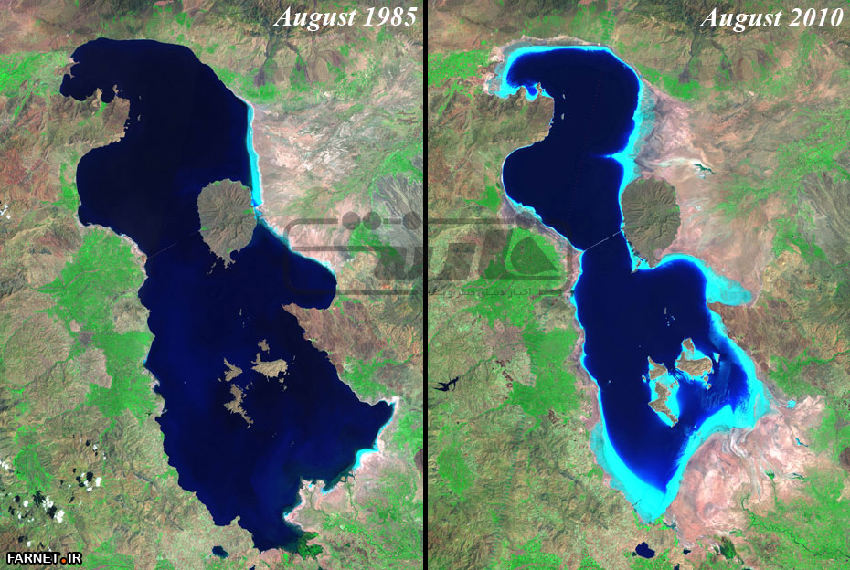 nafashaye akhare urmia NASA-before-and-after-images-of-irans-shrinking-lake-urmia