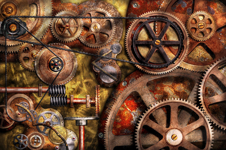 The Arcaenum: find your minor arcana here! Steampunk-gears-inner-workings-mike-savad