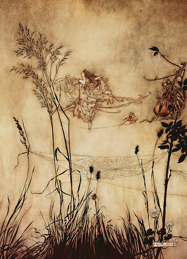 Ajout ou suggestion de références The-fairys-tightrope-from-peter-pan-in-kensington-gardens-arthur-rackham