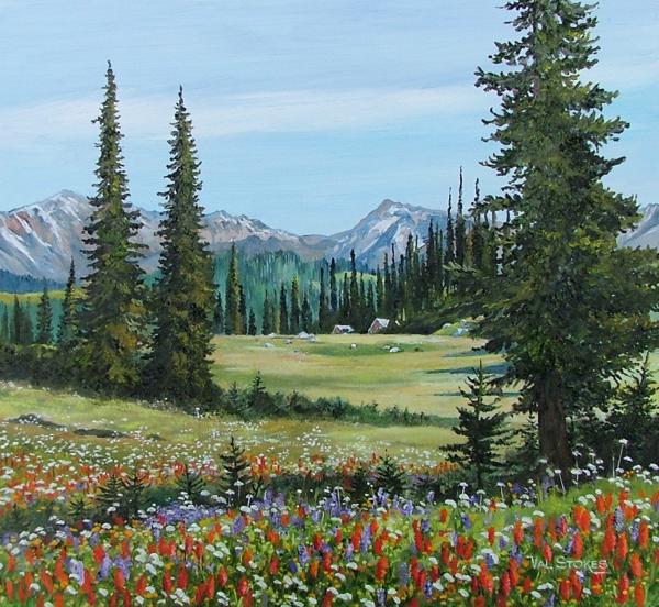  رسم طبيعه وحقيقه  1-canadian-springtime-val-stokes