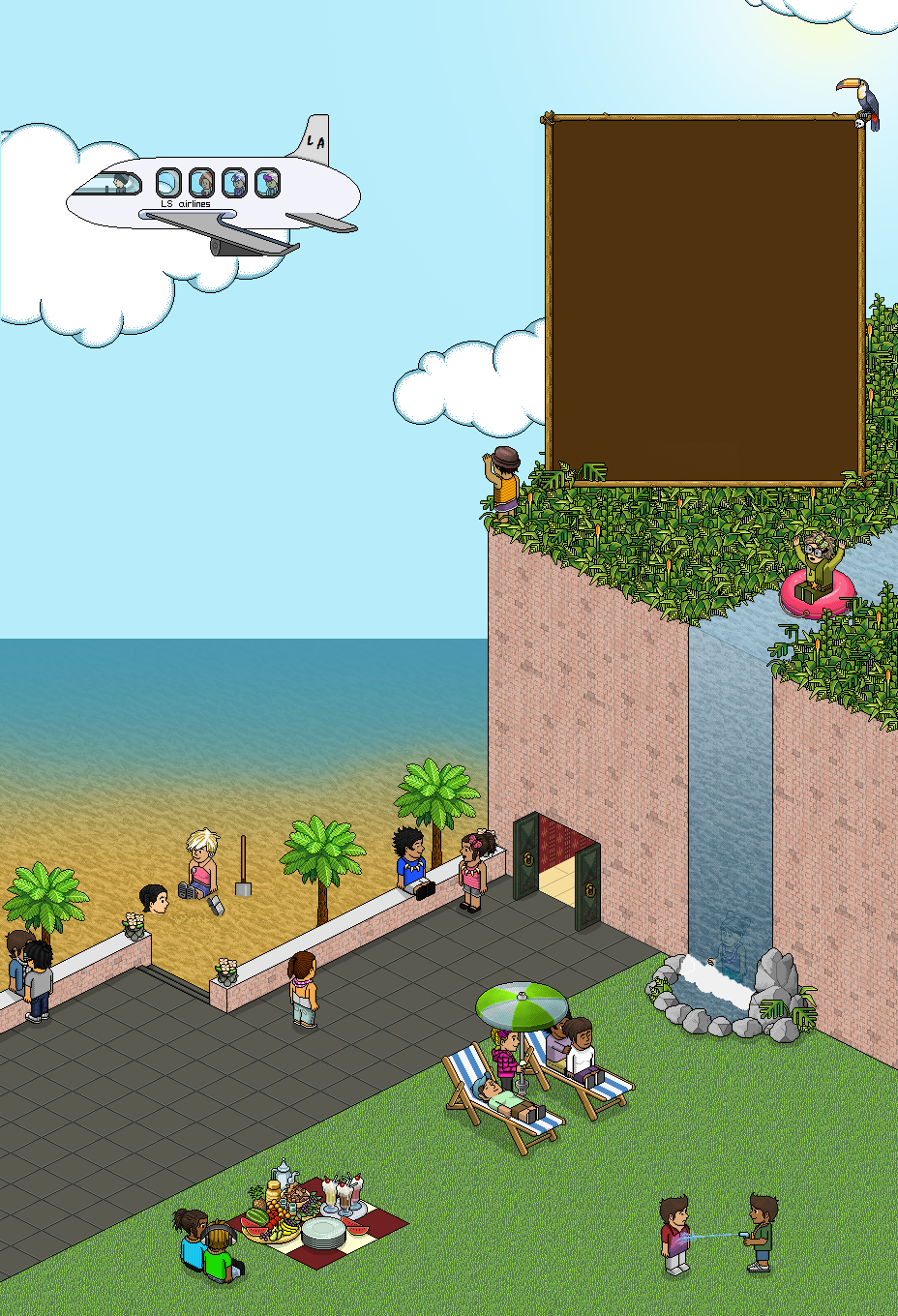 [NO] Sfondo Summer 2010 Habbo Background_NO_sommer_fly