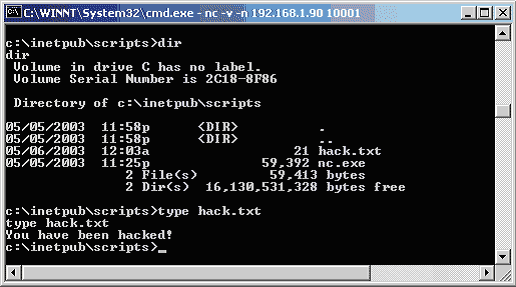 اختراق السيرفرات عن طريق النت كات (NetCat) ارجو التثبيت 1022figure12