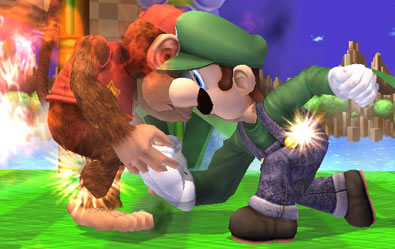 Les personnages secrets de super smash bros brawl Luigi_punch