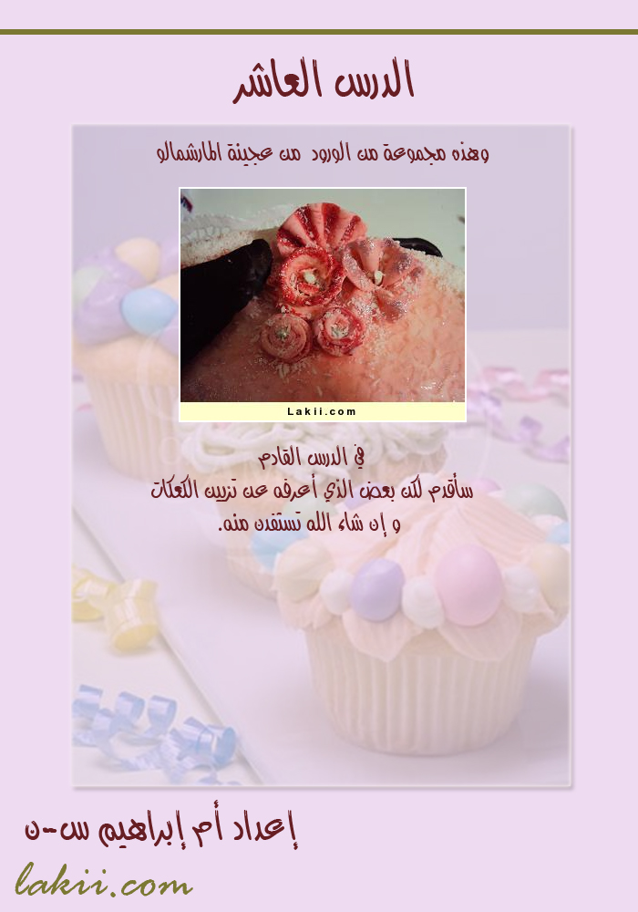 دروس فى فن تزيين الكيك والتورتة والجاتوة , دوره كامله لتزين الكيك Hanan_caked10_11