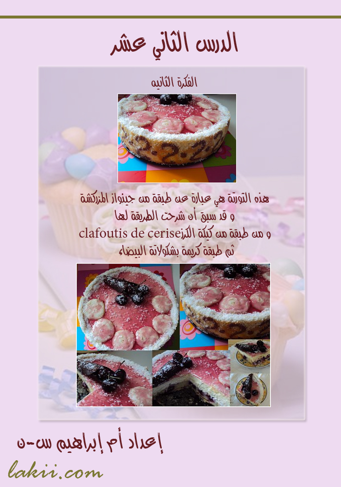 دروس فى فن تزيين الكيك والتورتة والجاتوة , دوره كامله لتزين الكيك Hanan_caked12_6