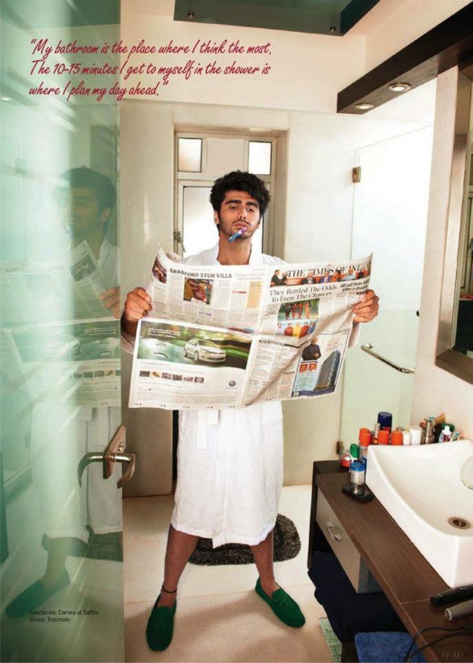 صور لأوسم ممثل في بوليود "أرجون كابور " Arjun-kapoor-bathroom-photo-shoot-filmfare