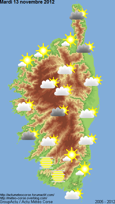 Observations météo 13 / 11 / 2012 Obs_Corse_13112012_xah3
