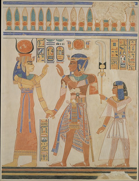 Ramesses III and Prince Amenherkhepeshef before Hathor DT11787