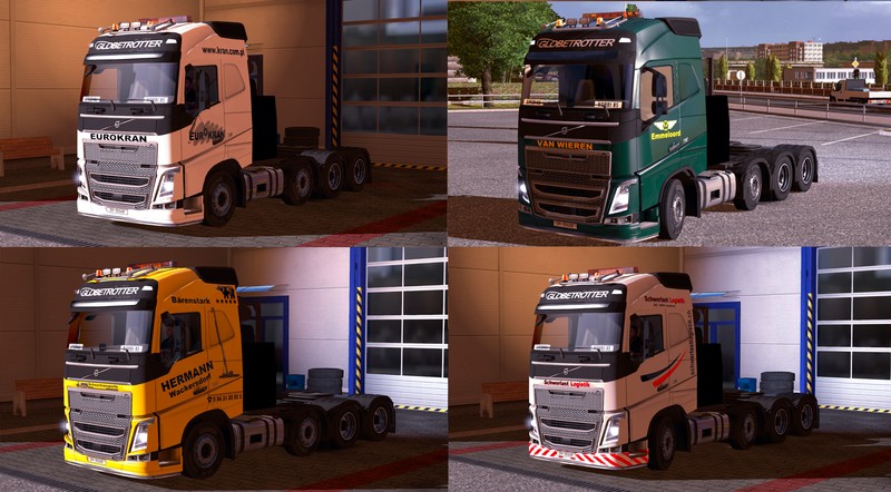 Pesada Transporte Volvo FH 2013 Skin Pack Volvo-fh-2012-schwertransport-skin-pack