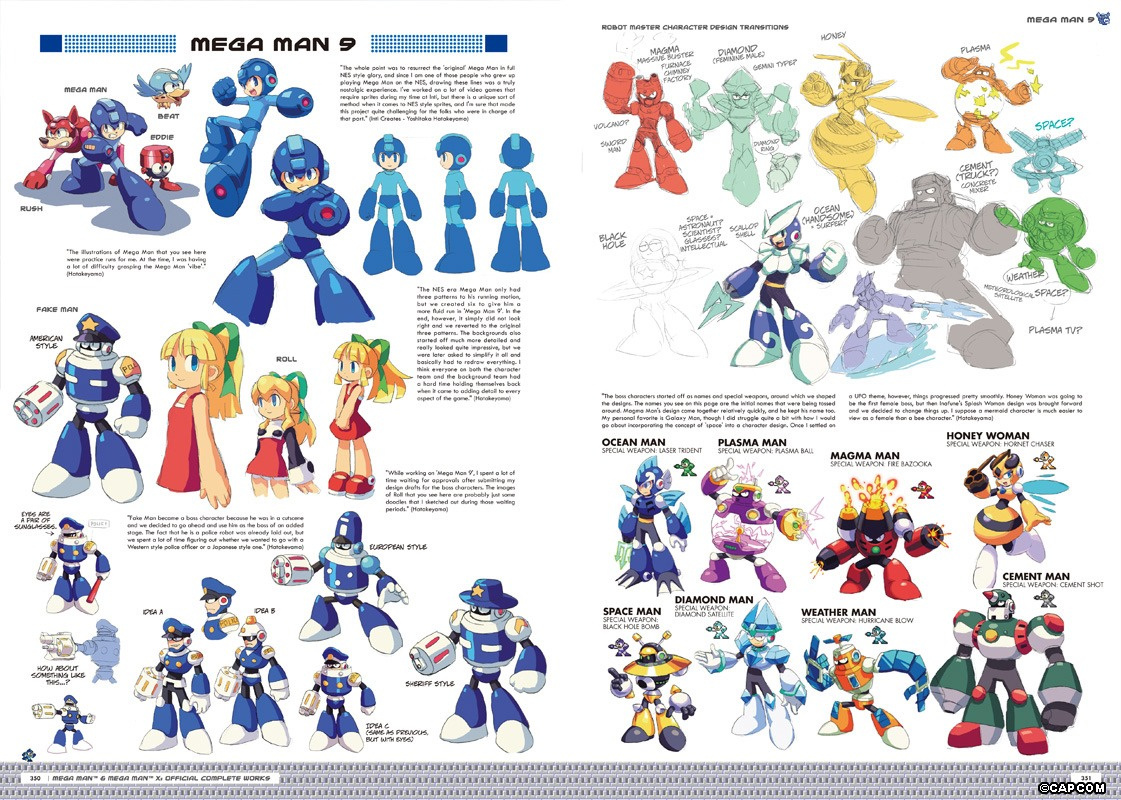 Mega Man Art Book Original