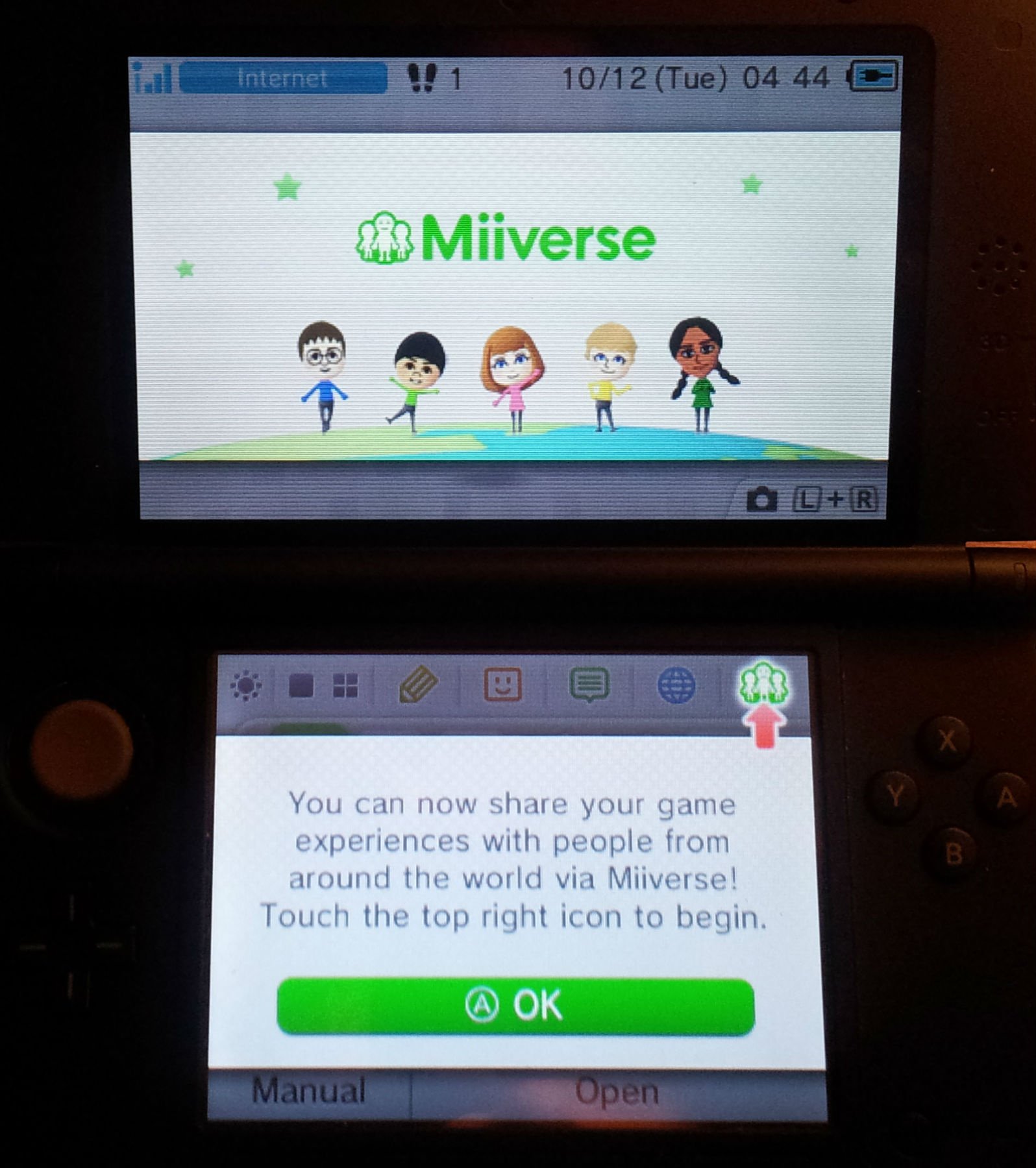 Miiverse on 3DS Original