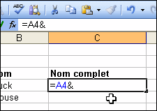 Concatner plusieurs cellules - Excel 1675-3