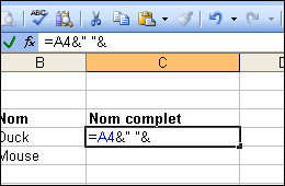 Concatner plusieurs cellules - Excel 1675-4