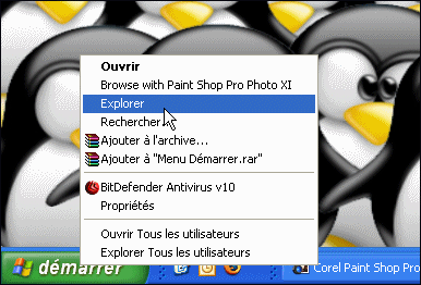 Faire le mnage dans le menu Dmarrer - Windows XP 1822-1