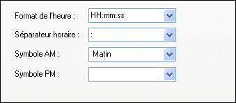 Personnaliser l'heure sur 12 heures - Windows XP 1867-5