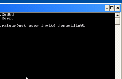 Assigner un mot de passe au compte invit - Windows XP 1946-3