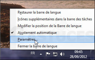 Ne plus afficher la barre de langues - Windows 7 3595-1